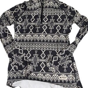Burton Women's Geometric Black and White Hoodie